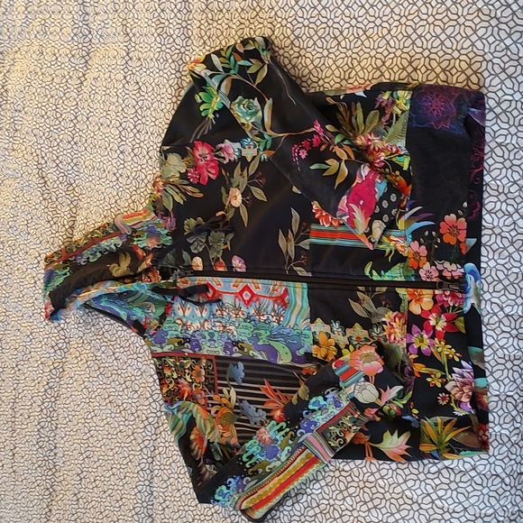 Johnny Was zip up hoodie - Picture 1 of 10